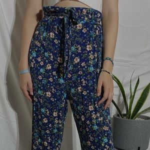 Xhilaration floral tie pants